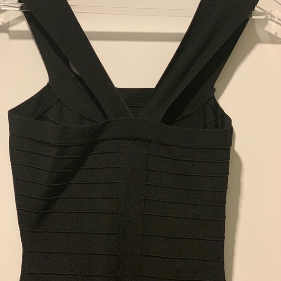 EXPRESS Black Bandage Dress    Like New Worn Once - Picture 3 of 5